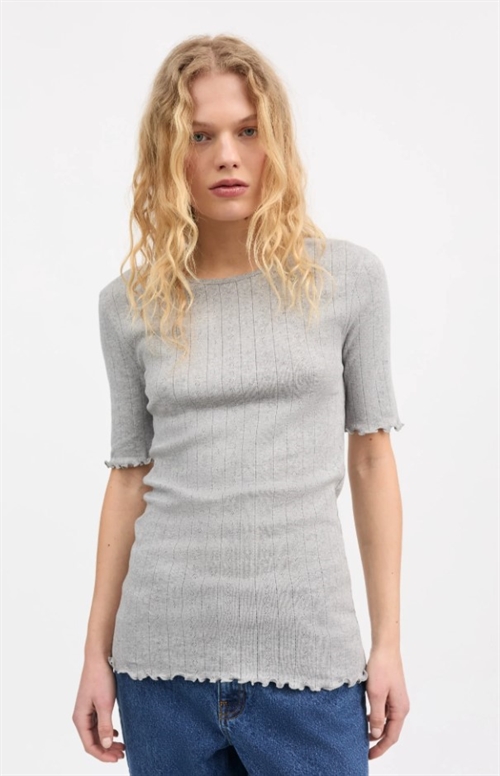 SKALL STUDIO EDIE TEE GRÅ MELANGE